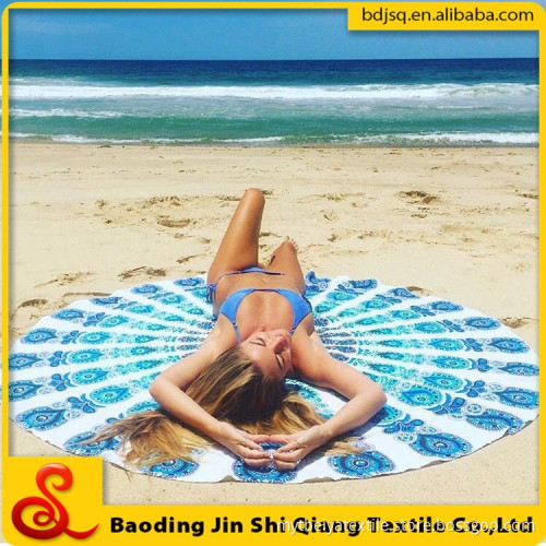 china alibaba wholesale printed microfiber round beach towel for Cheap